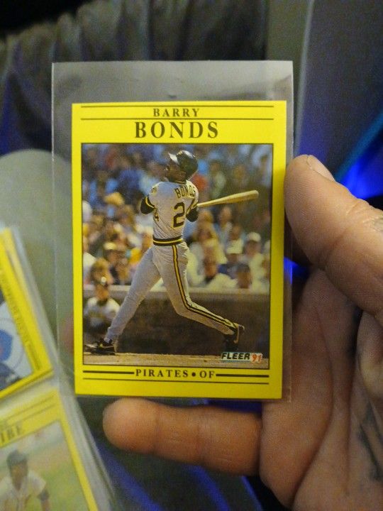 Barry Bonds Fleer 91 ERROR Card 