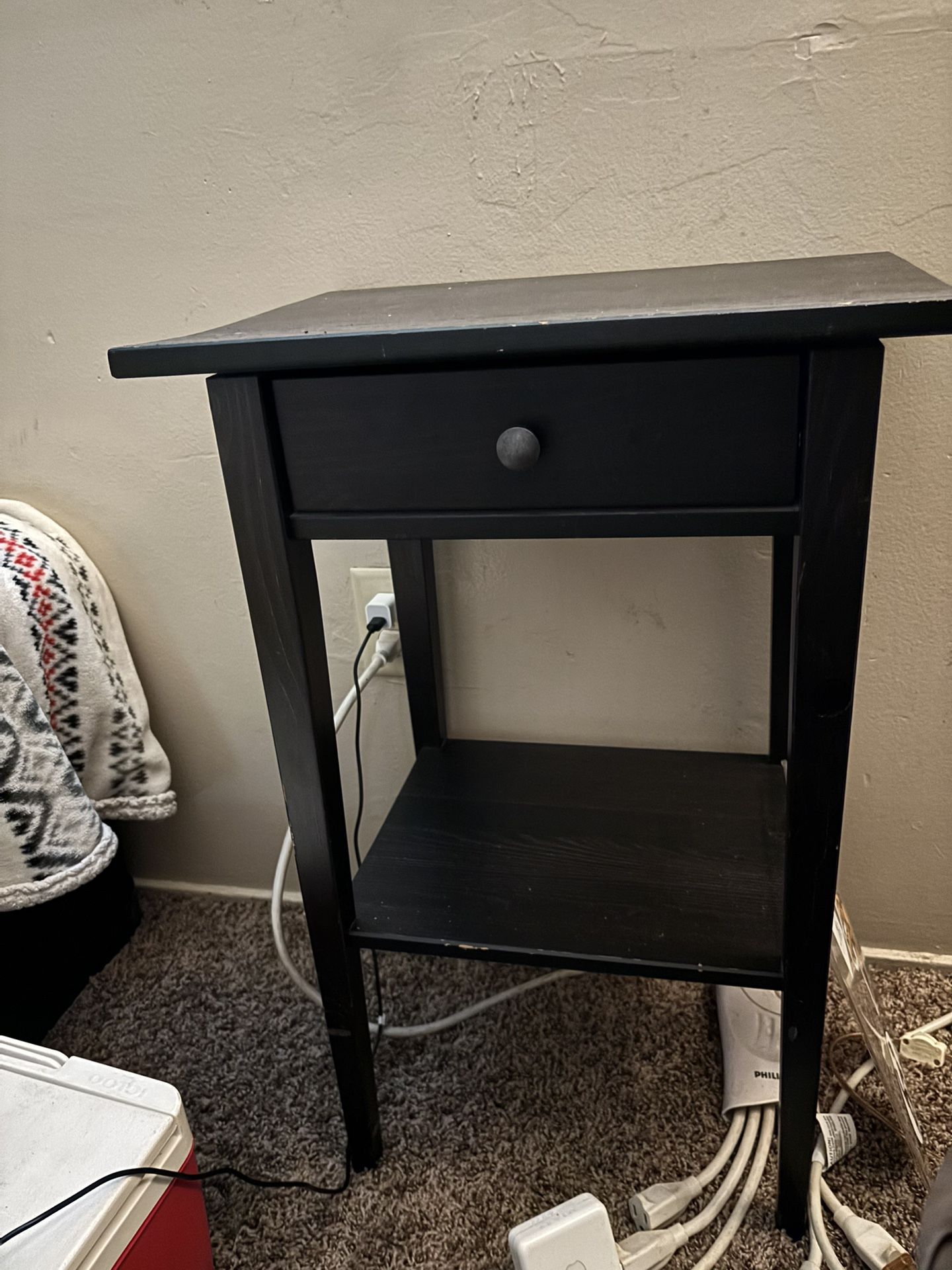 Black Night Stand Table