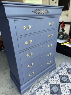Elegant Blue Nautical Dresser