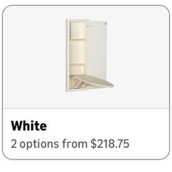 In Wall Ironing Board 