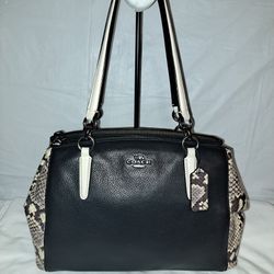  Coach Christie Carryall Leather Satchel 