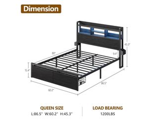 Queen size bed frame