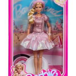 Barbie The Movie Doll Margot Robbie Pink Western Collector Beret New JBJ53