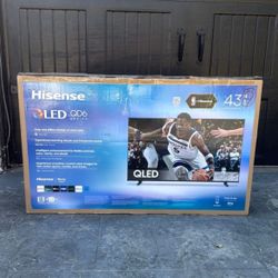 43QD6 43” Hisense smart 4k Qled tv 