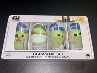 Star Wars Mandalorian 4 Set Drinking Glasses
