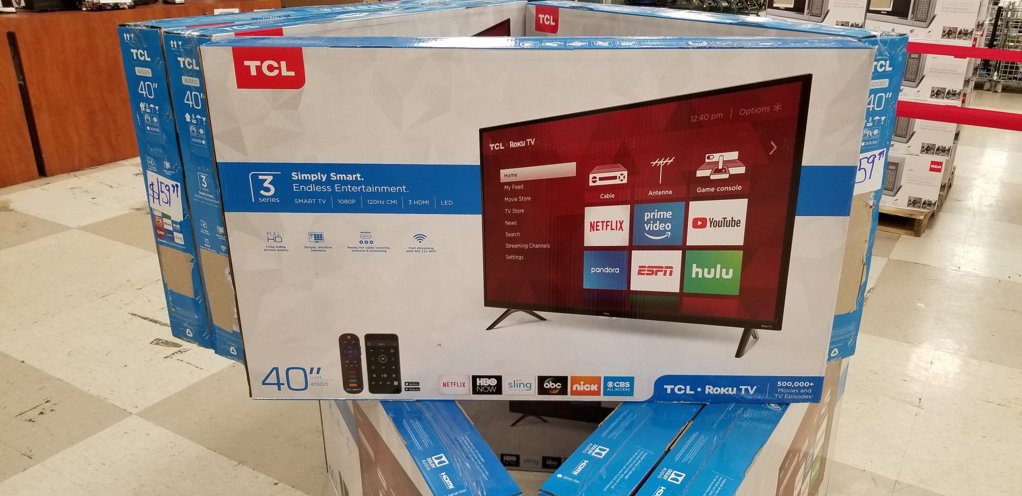 TCL 40" roku smart TV new in box