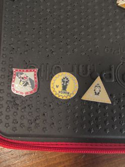 Bathroom sign pins