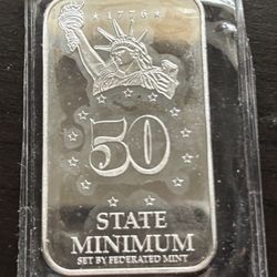 Silver Bar 1/2 Oz. Ag. 999,9. New 