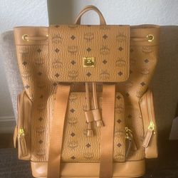 MCM Brandenburg Backpack In Visetos 