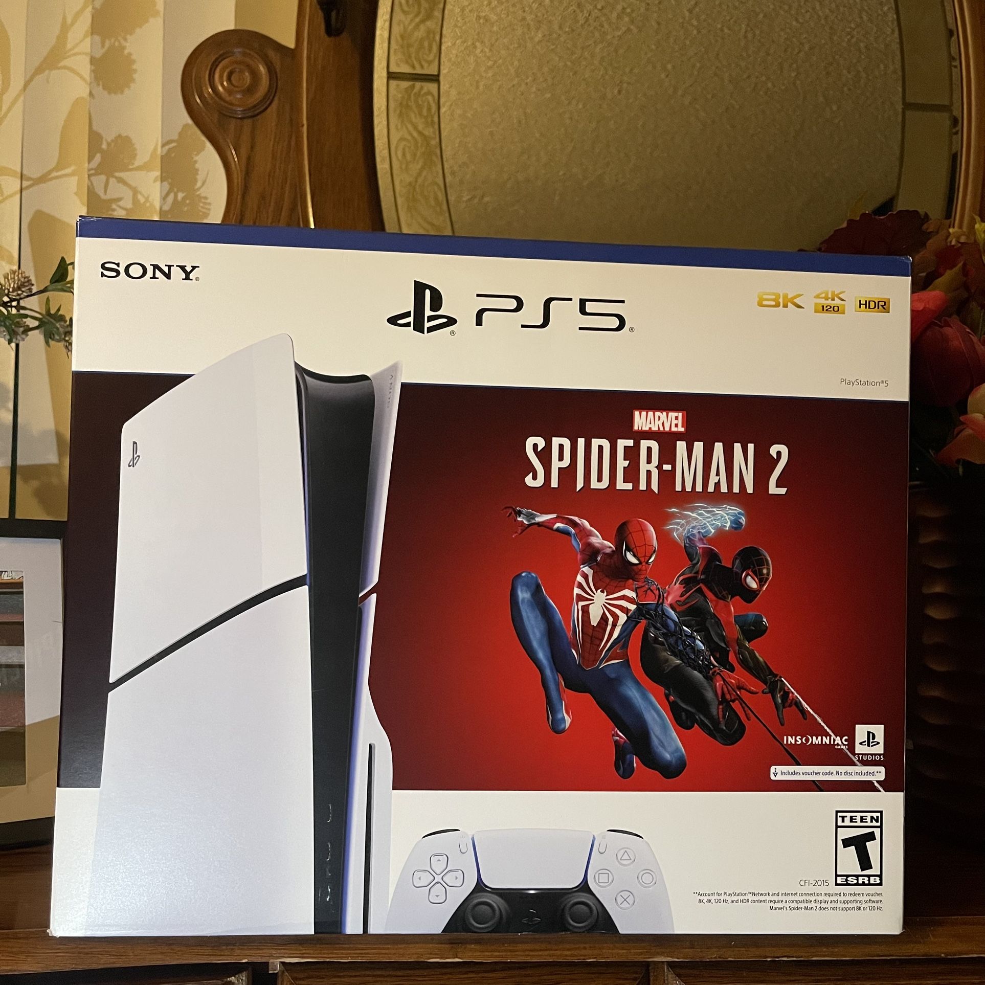 Ps5 Slim Disc Edition 1tb Brand New Sealed Spiderman 2 Version