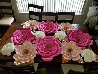 Paper flowers and paper roses