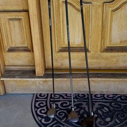 Three golf clubs for sale $35