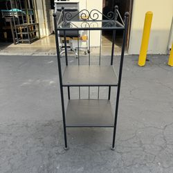 IKEA RÖNNSKÄR Metal Shelving Unit/Plant Stand Black for Indoor and Outdoor Very Good Condition
