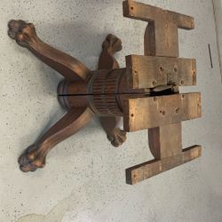 Antique Table Legs - 1953? - from dining room table.