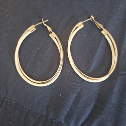 Silver White Earrings