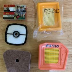 Air Filters And Spark Plugs For Trimmers 