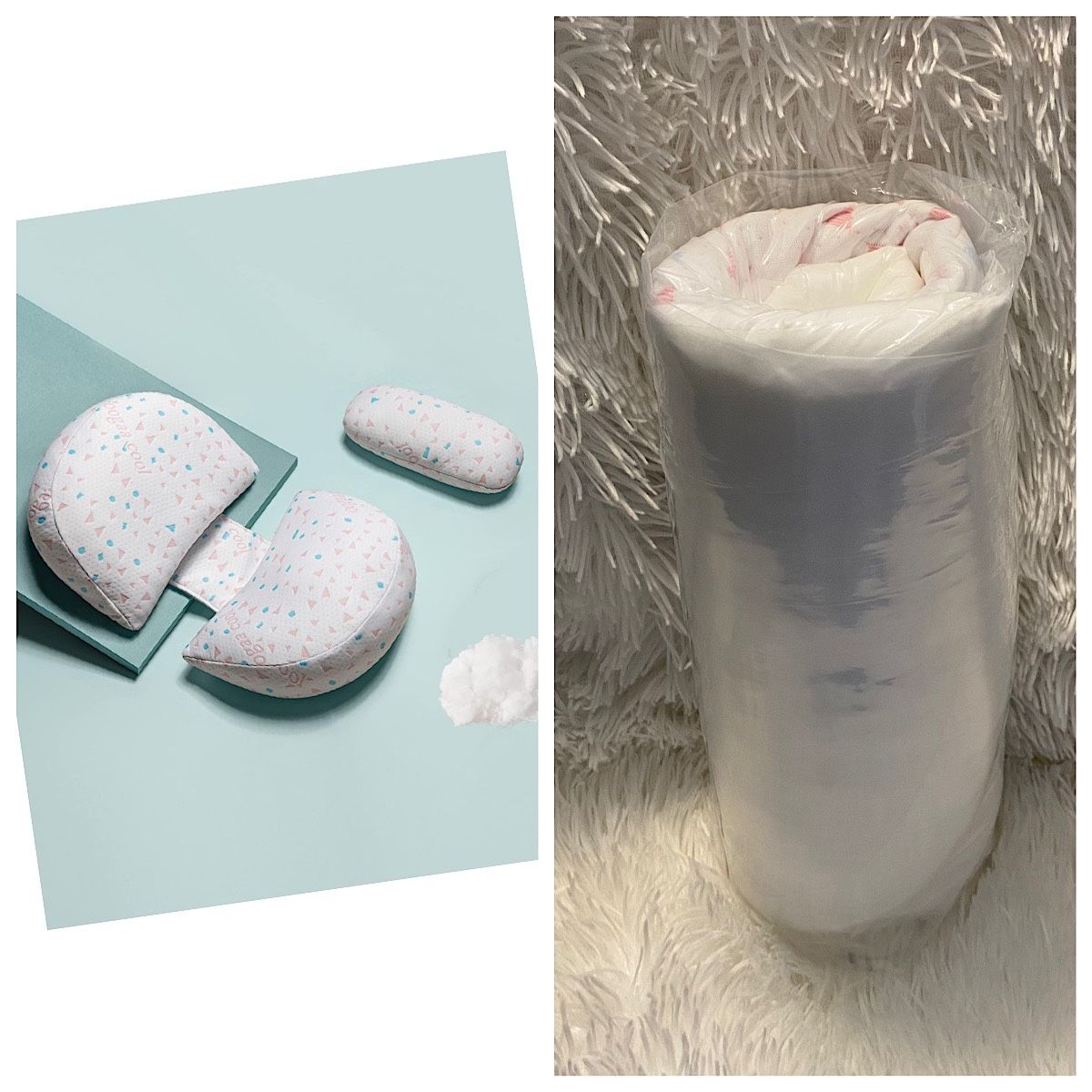 Pregnancy Pillows for Sleeping, Maternity Pillows, Detachable and Adjustable Pregnancy Must Haves Support for Pregnant Women Back, Belly, Stomach,Side