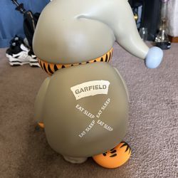ZCWO Garfield EAT SLEEP SLIPPERS Sleepwalking Grey Ver PVC 26CM(10inch) TOY