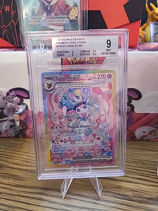 2024 Prismatic Evolutions Sylveon Ex SIR Bgs 9
