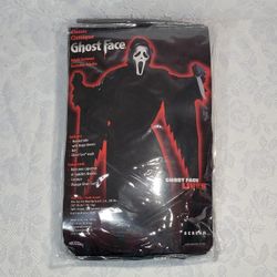 3-Piece Set 25th Anniversary Classic Ghost Face Adult Costume #835 Scream OSFM