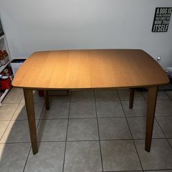 Dining Table With Built-In Leaf