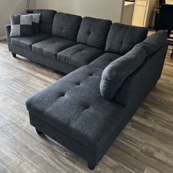 Gray L Shape Couch