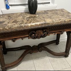 Ashley Marble Top Console Table