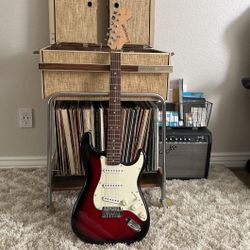 Red Burst Starcaster Fender