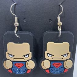 Superman Funko Pop style earrings