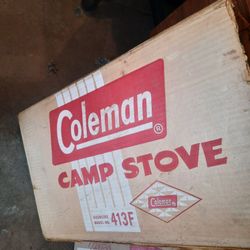 Coleman Vintage Model 413F 196
1960's Camp Stove 2 Burner