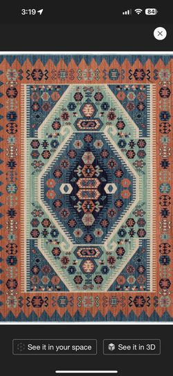7x 10 Buttercup Diamond Vintage Persian Style