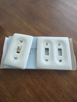 Ceramic light switch covers