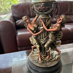 Decorated ladies statue