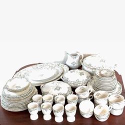 Large Antique set John Edward’s Pottery Porcelaine De Terre From Holland 