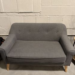 Grey Modern Loveseat For Sale