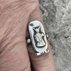 Egyptian Ring , Hathors Mirror 