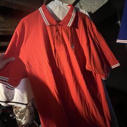 Red Pyscho Bunny Button Up