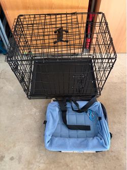 Small dog kennel and travel pillow/pad