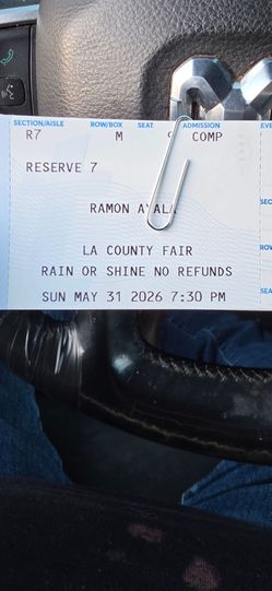 Ramon Ayala concert tickets la county fair