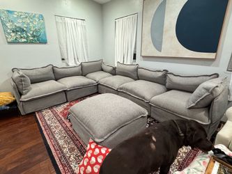 6 Piece Anabei Couch and Ottoman