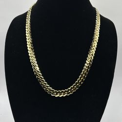 14k Gold Plated 10mm 24” 105+ Gram Handmade Miami Cuban Link