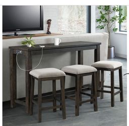 Bar Table Set Three Stools New In The Box