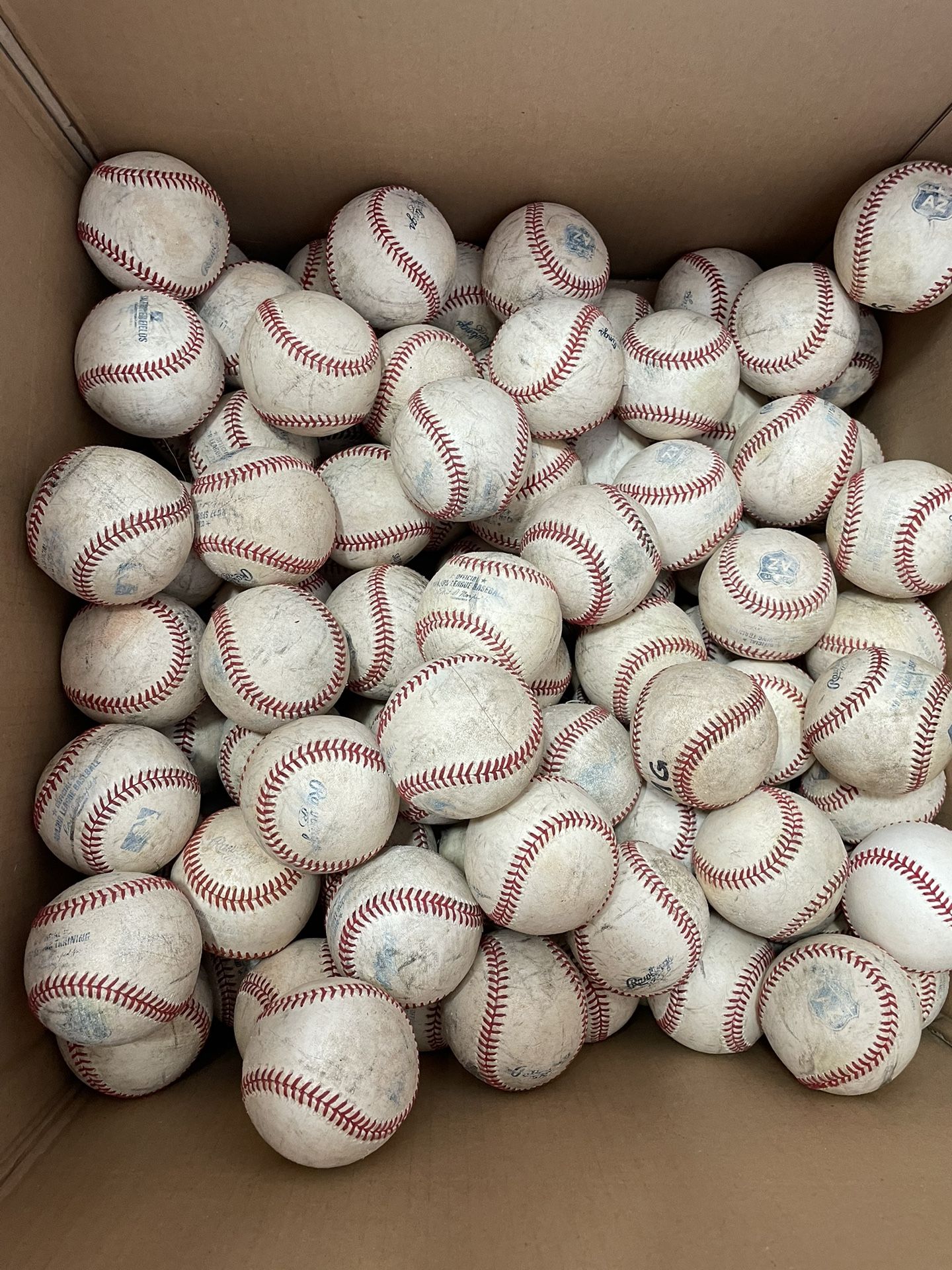 Used Major League Baseballs MLB