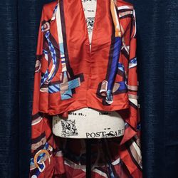 Long Fashion Geometric Scarf Shawl Multicolor