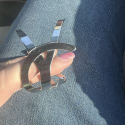 YSL Silver Cuff Bracelet 