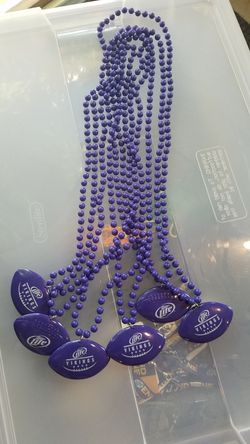 Vikings football good luck beads