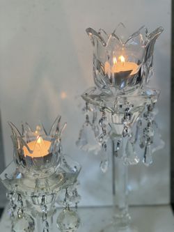 Crystal Candleholders Set Of 2