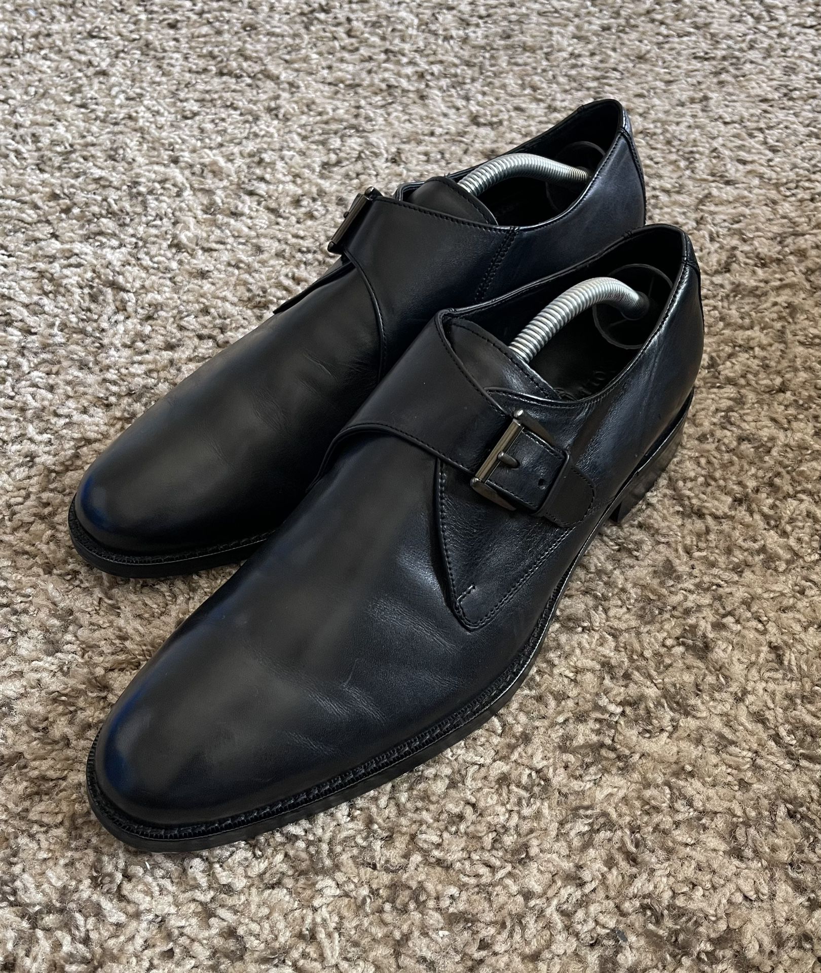 Cole Haan Air Madison Black Leather Monk Strap Dress Shoes Men’s Size 10M 