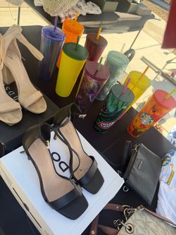 Starbucks, tumblers, and heels