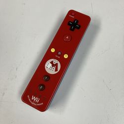 Exellent RARE Limited Edition Red Mario Nintendo Wii Remote Motion Plus Exellent